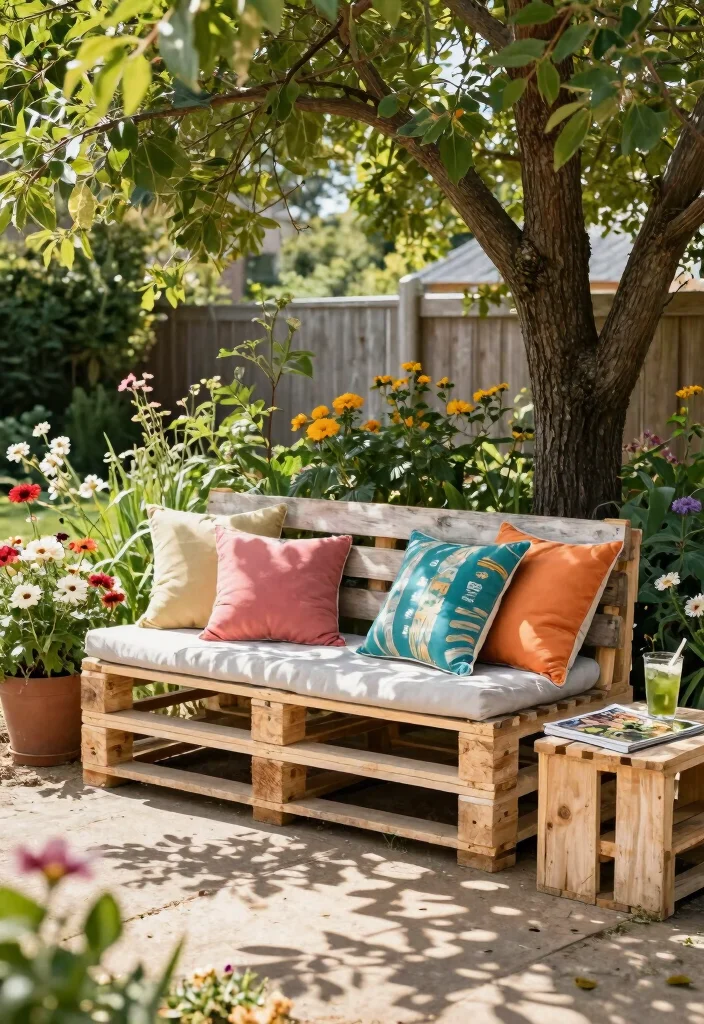 14 Backyard Pallet Ideas That Are Budget-Friendly & Surprisingly Chic - 3. Pallet Bench 1