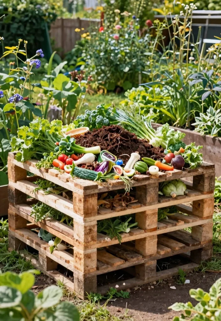 14 Backyard Pallet Ideas That Are Budget-Friendly & Surprisingly Chic - 7. Pallet Compost Bin 1