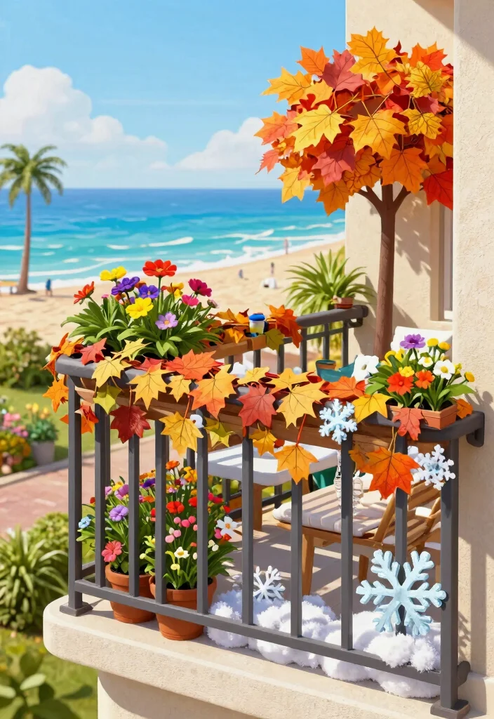 14 Kids Balcony Ideas for a Safe & Playful Mini Paradise - 13. Seasonal Decorations and Themes 1