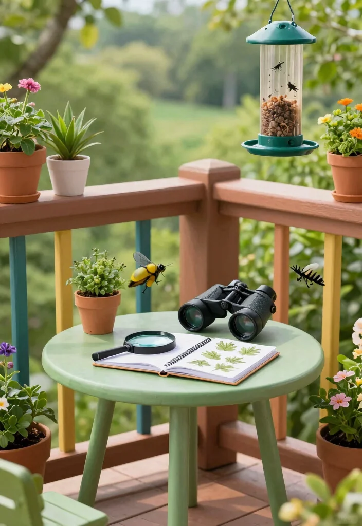 14 Kids Balcony Ideas for a Safe & Playful Mini Paradise - 4. Nature Exploration Station 1