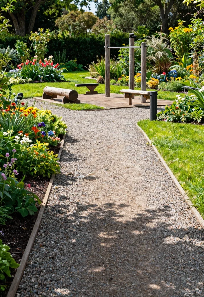 14 Outdoor Gym Ideas Backyards Fitness Lovers Will Love 12 14 Outdoor Gym Ideas Backyards Fitness Lovers Will Love - 2. Garden Path Fitness Trail 1