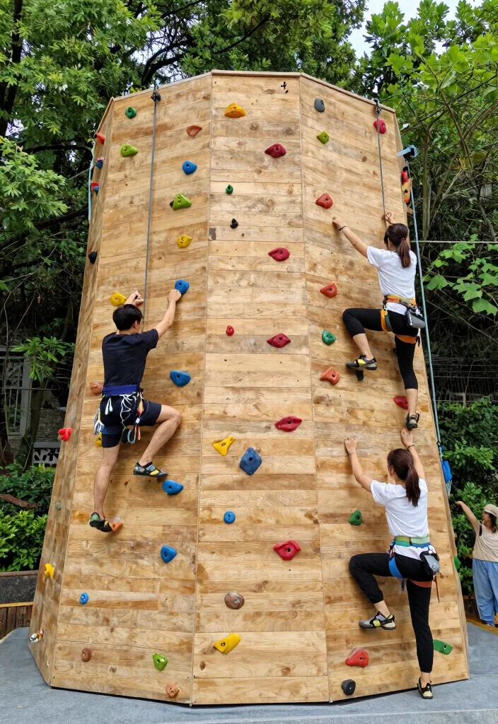 14 Outdoor Gym Ideas Backyards Fitness Lovers Will Love 17 14 Outdoor Gym Ideas Backyards Fitness Lovers Will Love - 7. Eco-Friendly Outdoor Climbing Wall 1