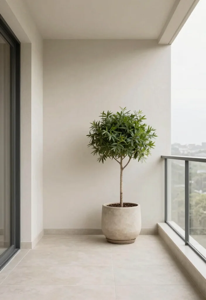 14 Simple Balcony Ideas That Look Effortlessly Stylish 16 14 Simple Balcony Ideas That Look Effortlessly Stylish - 6. Minimalist Design Approach 1