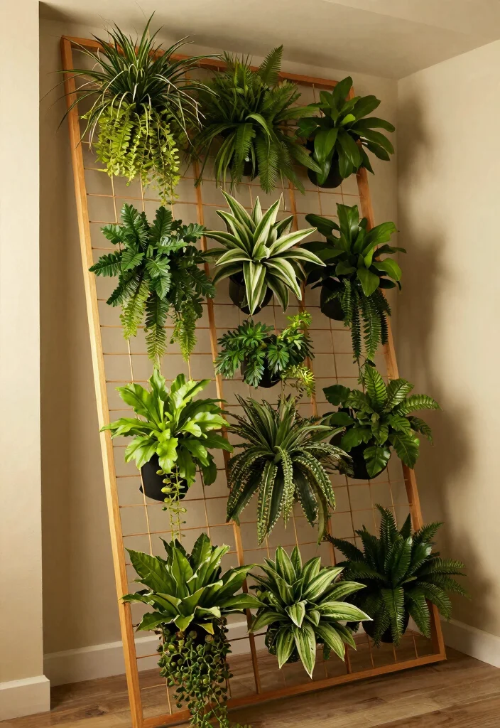14 Slanted Closet Ideas for Sloped Ceiling Spaces That Actually Work - 13. Vertical Grid for Climbing Plants 1
