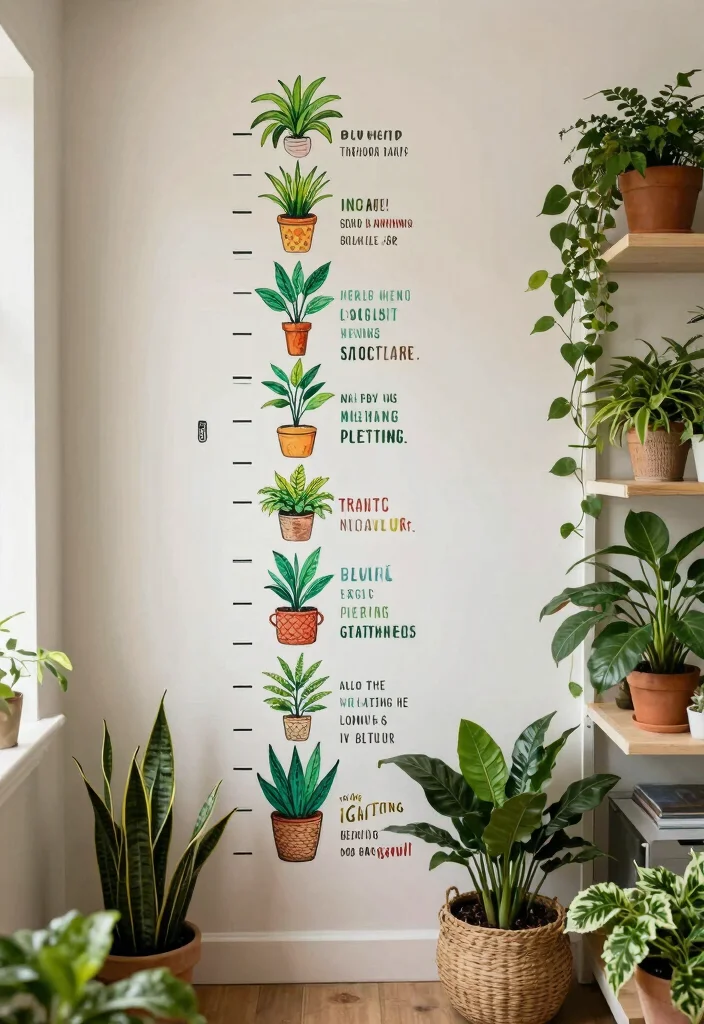 14 Slanted Closet Ideas for Sloped Ceiling Spaces That Actually Work - 6. Inspirational Growth Charts 1