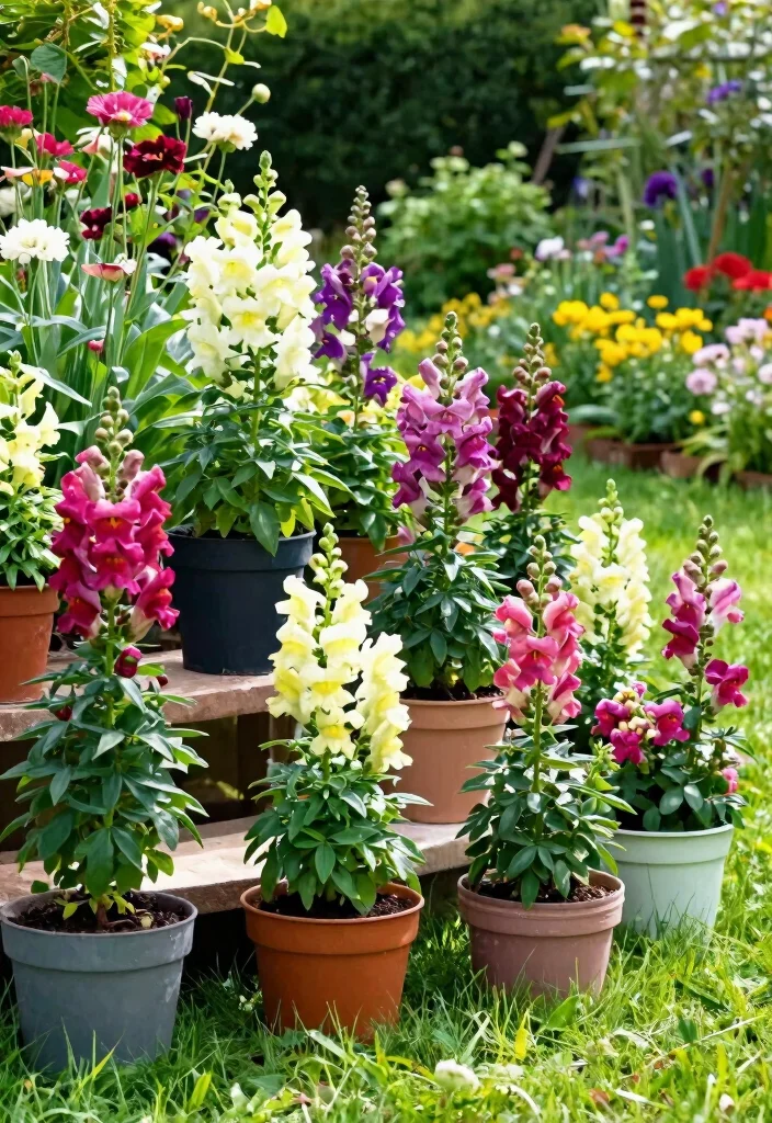 14 Snapdragon Planter Ideas for a Blooming Beautiful Display - 11. Terraced Snapdragons 1