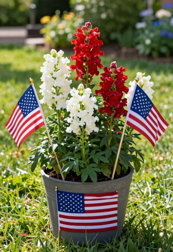 14 Snapdragon Planter Ideas for a Blooming Beautiful Display - 12. Themed Arrangements 1