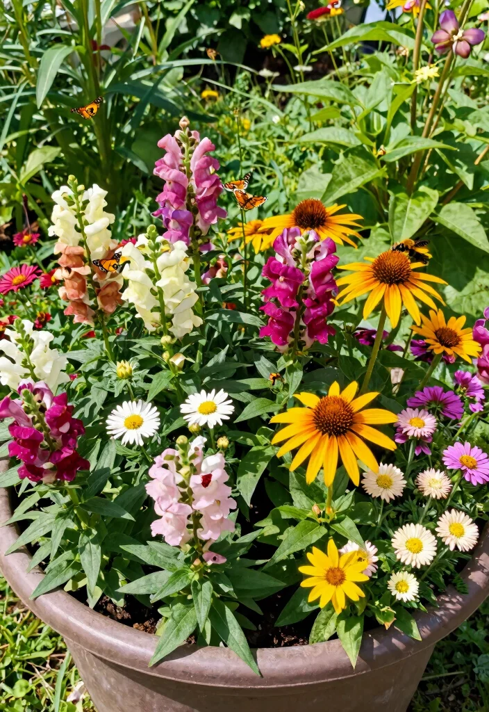 14 Snapdragon Planter Ideas for a Blooming Beautiful Display - 13. Snapdragons for Pollinators 1