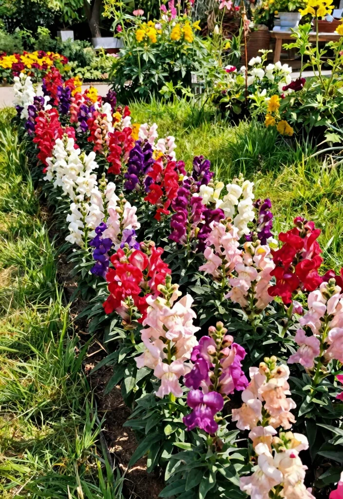 14 Snapdragon Planter Ideas for a Blooming Beautiful Display - 14. Snapdragons as Edging Plants 1