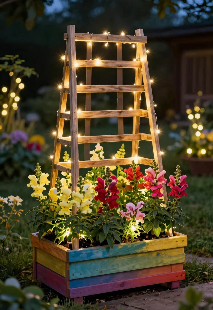 14 Snapdragon Planter Ideas for a Blooming Beautiful Display - 9. DIY Snapdragons Trellis 1