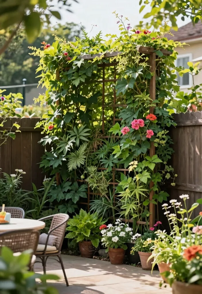 14 Trellis Fence Ideas That Add Charm & Privacy 39 14 Trellis Fence Ideas That Add Charm & Privacy - 9. Privacy Screen Trellis 1