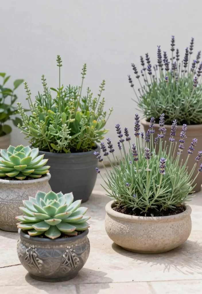 14 Zen Patio Ideas for a Calm & Minimal Outdoor Escape - 10. Low Maintenance Plants 1