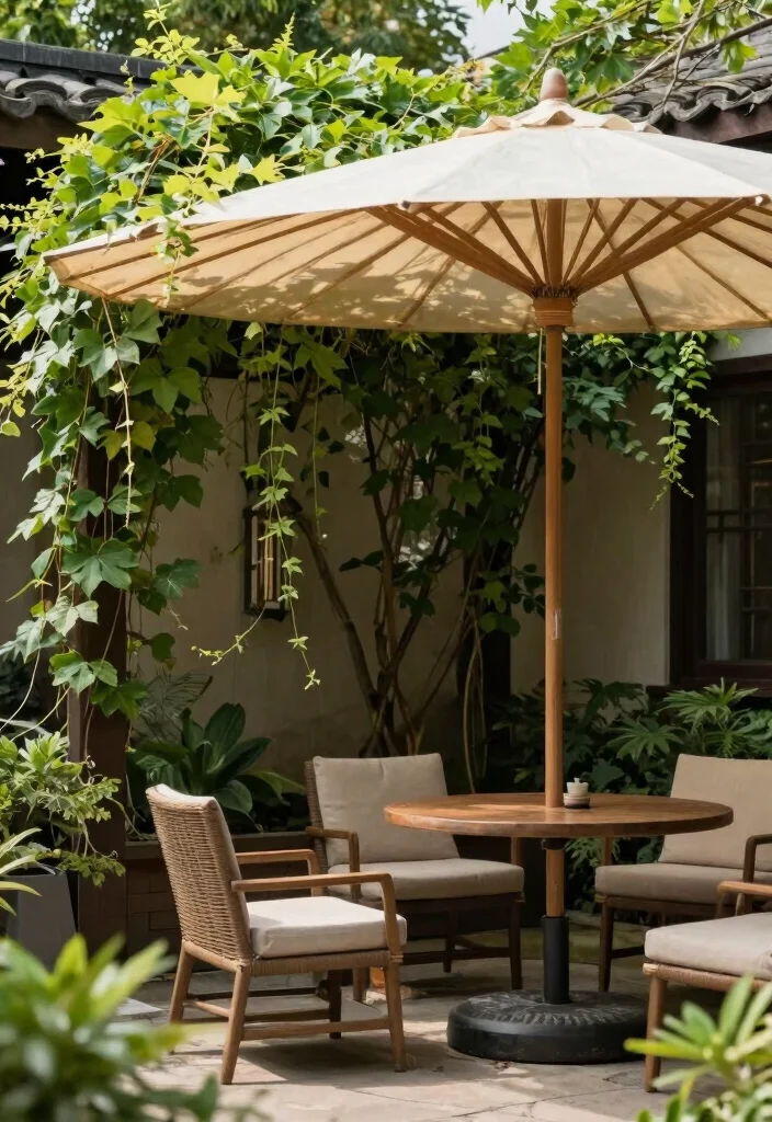 14 Zen Patio Ideas for a Calm & Minimal Outdoor Escape - 12. Practical Shade Solutions 1