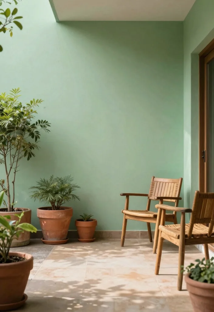 14 Zen Patio Ideas for a Calm & Minimal Outdoor Escape - 6. Calming Color Palettes 1
