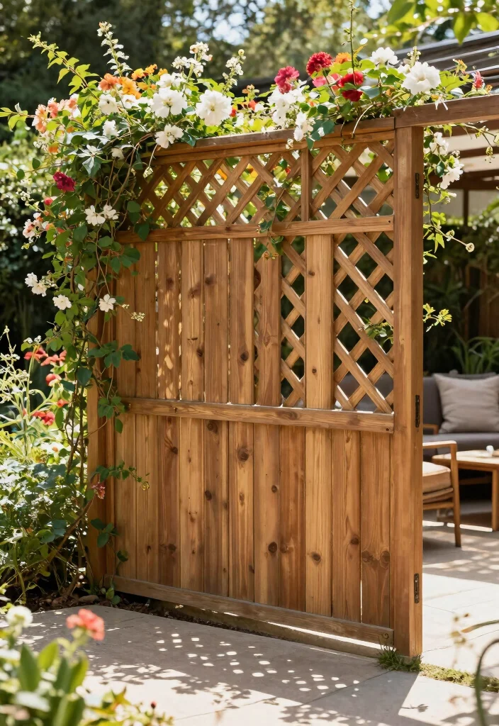 15 Backyard Fence 2026 Trending Ideas That Instantly Boost Privacy & Curb Appeal - 11. Privacy Lattice Fences 1