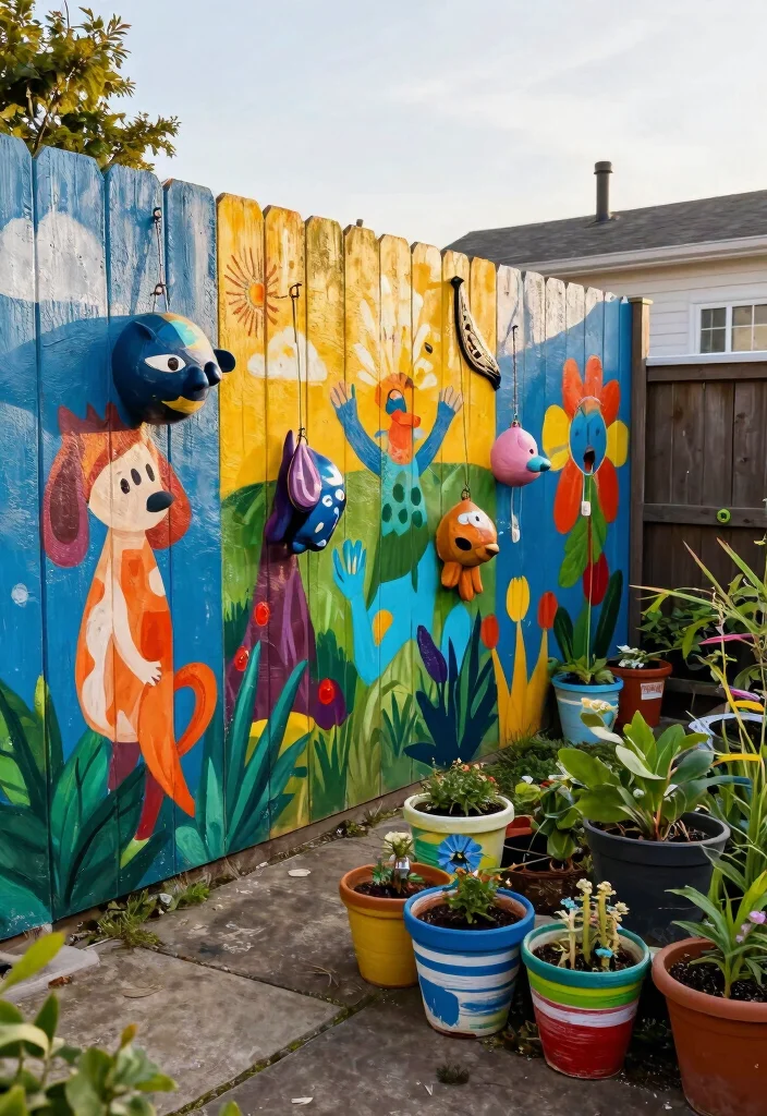 15 Backyard Fence 2026 Trending Ideas That Instantly Boost Privacy & Curb Appeal - 13. Art Installation Fences 1