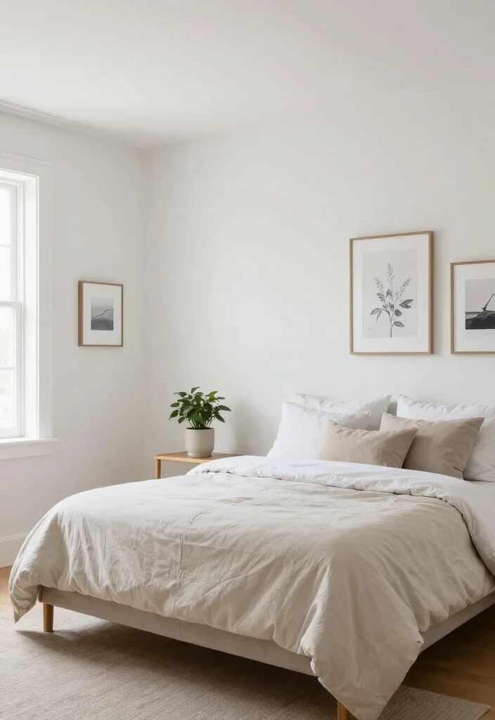 15 Cape Cod Bedroom Ideas With Sloped Ceiling Charm - 15. Embrace Minimalism 1