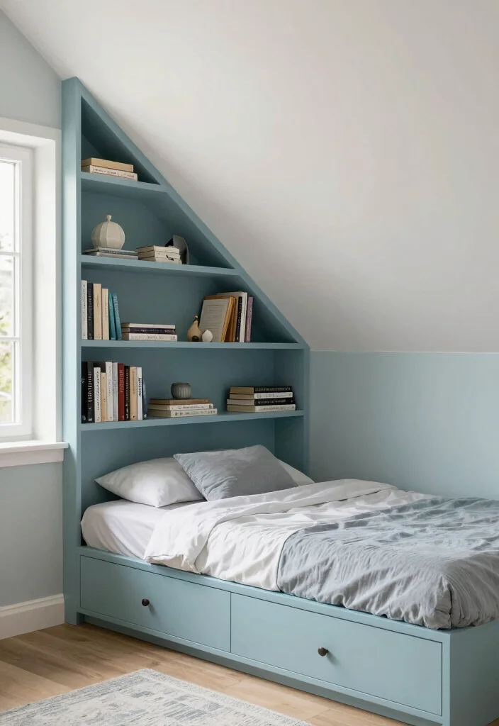 15 Cape Cod Bedroom Ideas With Sloped Ceiling Charm - 3. Built-in Storage Solutions 1