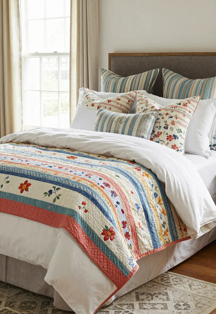 15 Cape Cod Bedroom Ideas With Sloped Ceiling Charm - 7. Layered Bedding 1