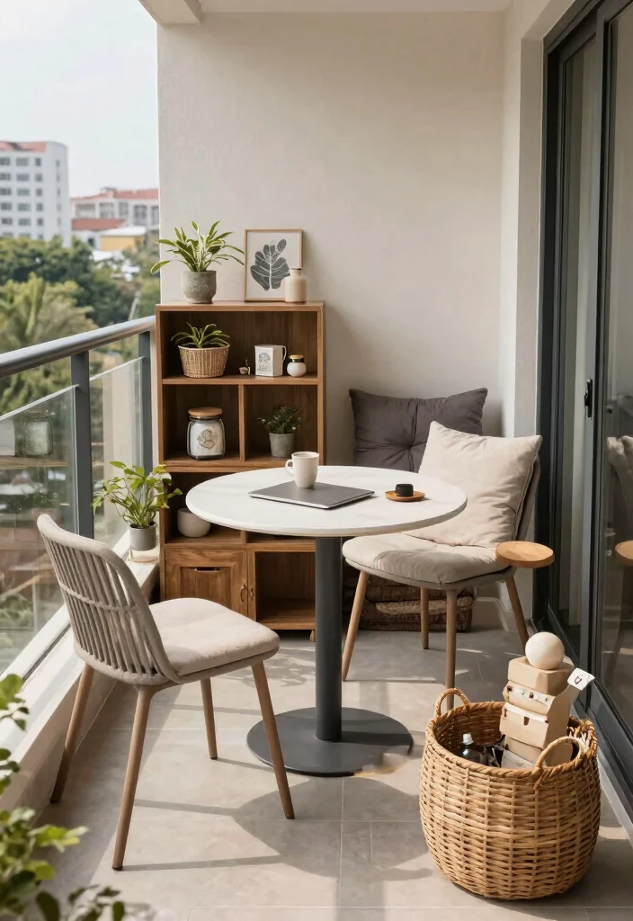 15 Concrete Balcony Ideas That Look Modern & Luxe - 15. Multi-Functional Spaces 1