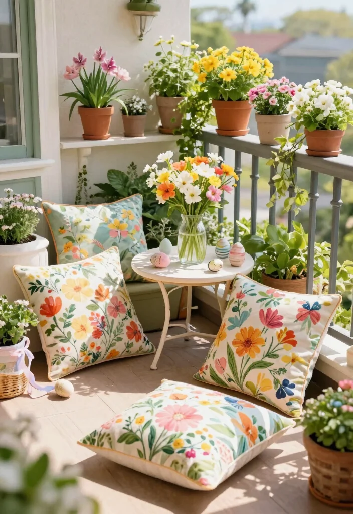 15 Cute Balcony Ideas That Make Small Spaces Feel Magical - 6. Seasonal Decor Updates 1