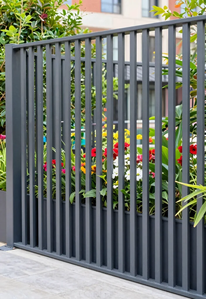 15 Front Fence Ideas That Instantly Upgrade Your Home's Exterior - 7. Vertical Slat Fencing 1