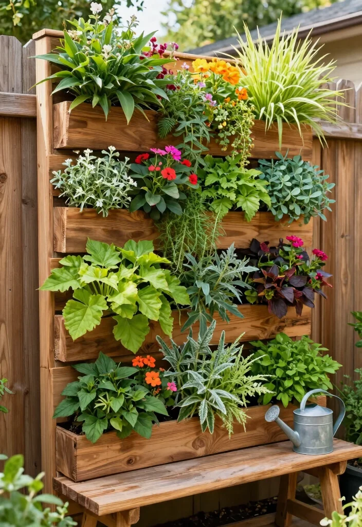 15 L Shaped Backyard Layout Ideas That Maximize Every Corner - 2. Vertical Garden Walls for Maximum Greenery 1