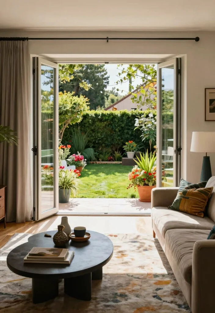 15 Patio Sliding Doors Ideas That Blur the Line Between Indoors & Out - 2. Bi-Fold Patio Doors for a Spacious Feel 1