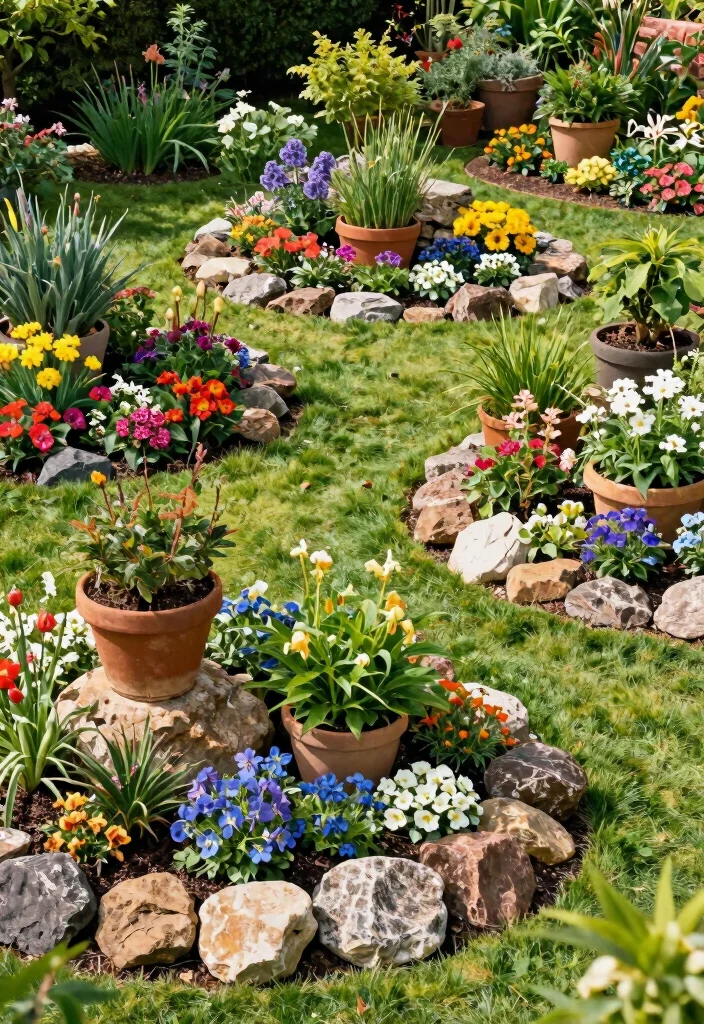 15 Rock Flower Beds With Potted Plants Garden Ideas for a Stunning Yard - Conclusion 1