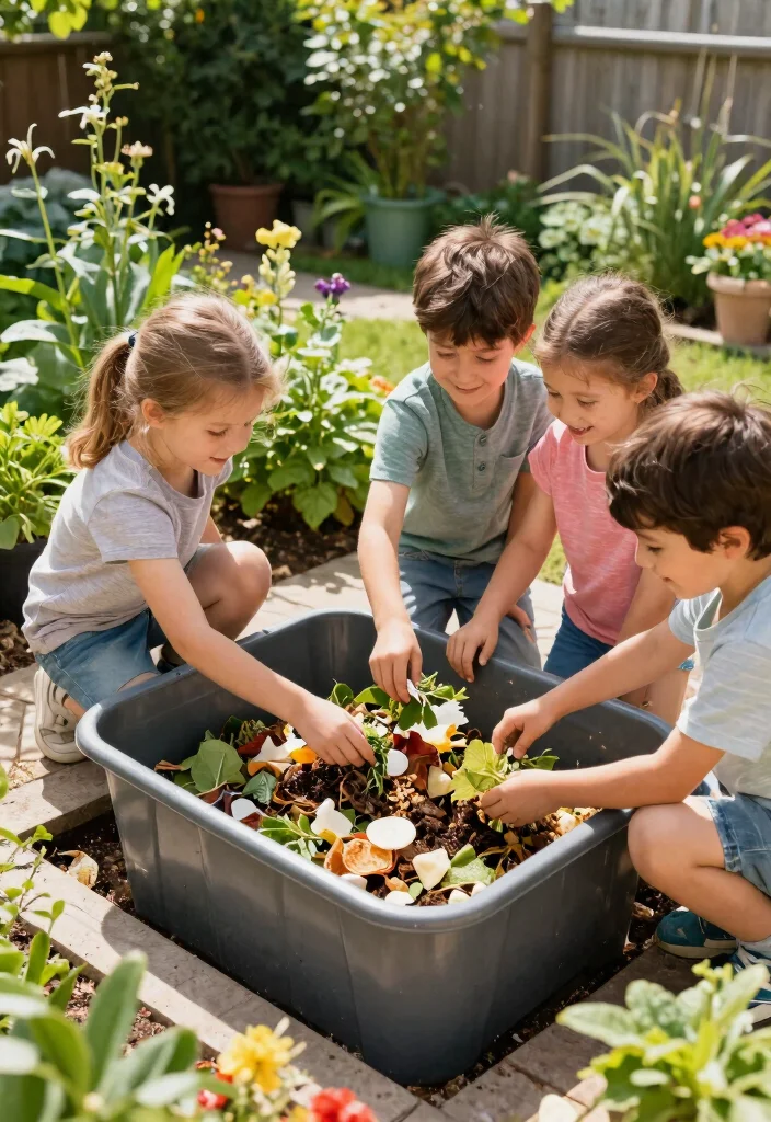 16 Backyard 2026 Trending Ideas for Kids That Turn Your Yard Into a Fun Adventure Zone - 12. Composting Corner 1