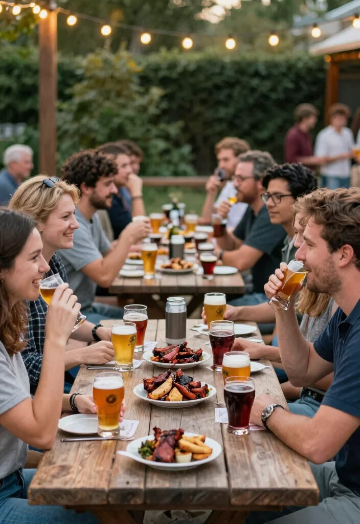 16 Backyard Party Ideas for Adults That Everyone Will Talk About - 11. Craft Beer and BBQ Pairing Night 1