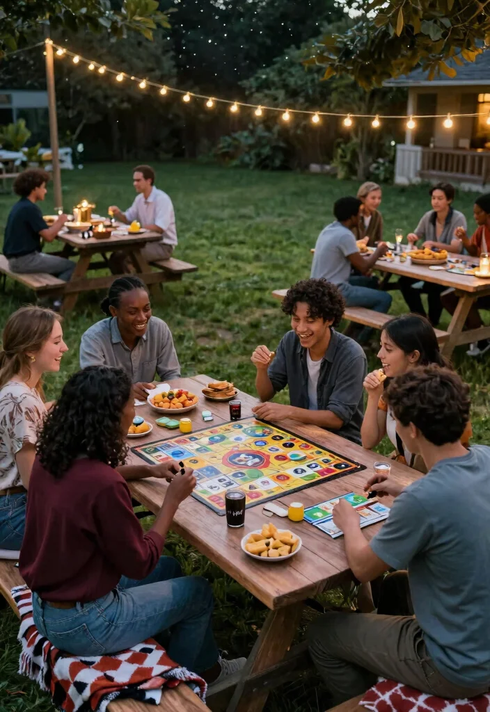 16 Backyard Party Ideas for Adults That Everyone Will Talk About - 13. Game Night Under the Stars 1