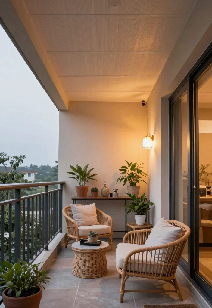 16 Balcony Ceiling Ideas That Upgrade Your Outdoor Vibes - 11. Ceiling Insulation for Comfort 1