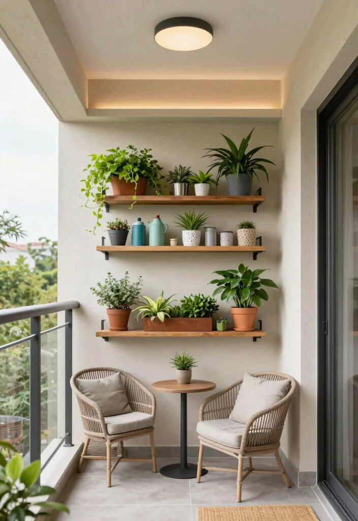 16 Balcony Ceiling Ideas That Upgrade Your Outdoor Vibes - 15. Multi-Functional Ceiling Designs 1