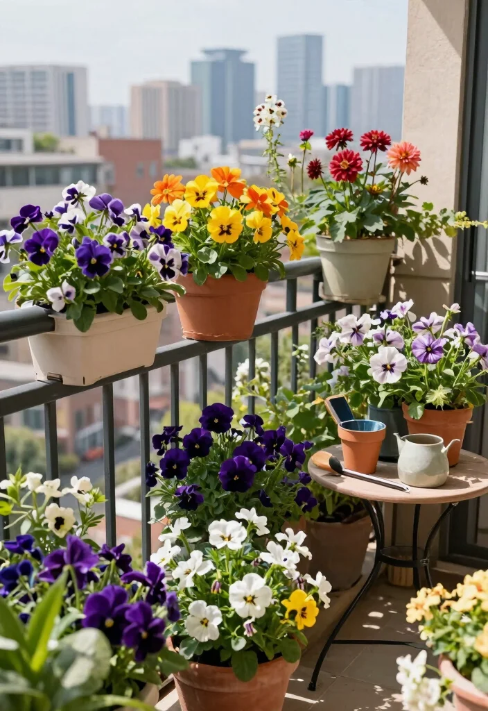 16 Balcony Ideas Aesthetic Lovers Will Obsess Over - 12. Seasonal Blooms: Year-Round Color 1
