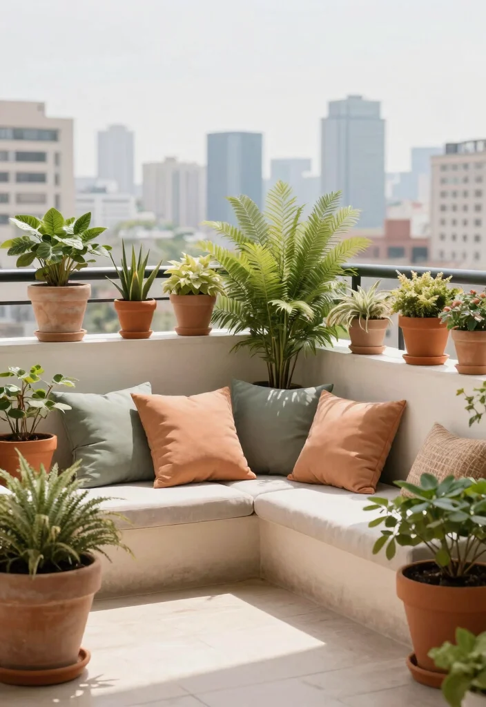 16 Balcony Ideas Aesthetic Lovers Will Obsess Over - 14. Color Coordination: Harmonizing Your Space 1