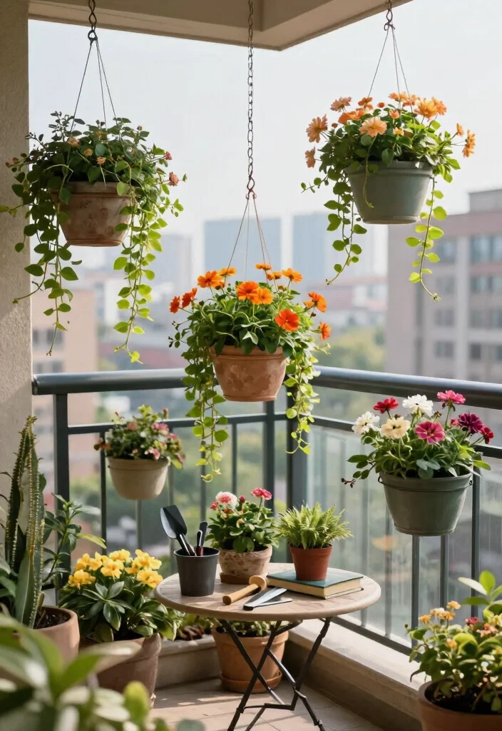 16 Balcony Ideas Aesthetic Lovers Will Obsess Over - 4. Hanging Planters: Elevate Your Greenery 1
