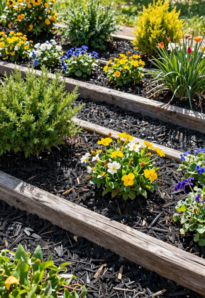 16 Black Mulch Landscaping Ideas for a Front Yard That Pop Beautifully - 6. Eco-Friendly Edging 1