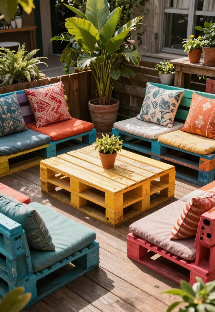 16 Deck Decorating 2026 Trending Ideas That Elevate Your Backyard Instantly - 11. Pallet Furniture Arrangements 1