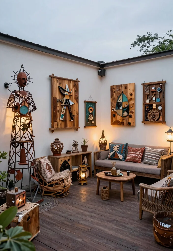 16 Deck Decorating 2026 Trending Ideas That Elevate Your Backyard Instantly - 14. Outdoor Art Installations 1