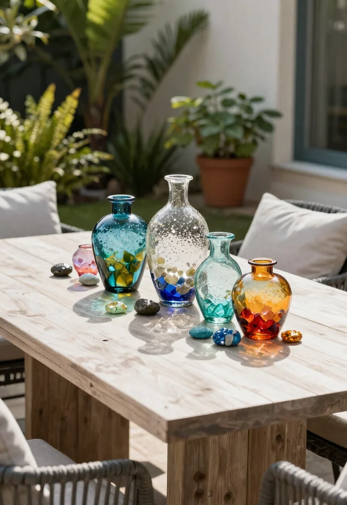 16 Deck Decorating 2026 Trending Ideas That Elevate Your Backyard Instantly - 16. Recycled Glass Decor Accents 1