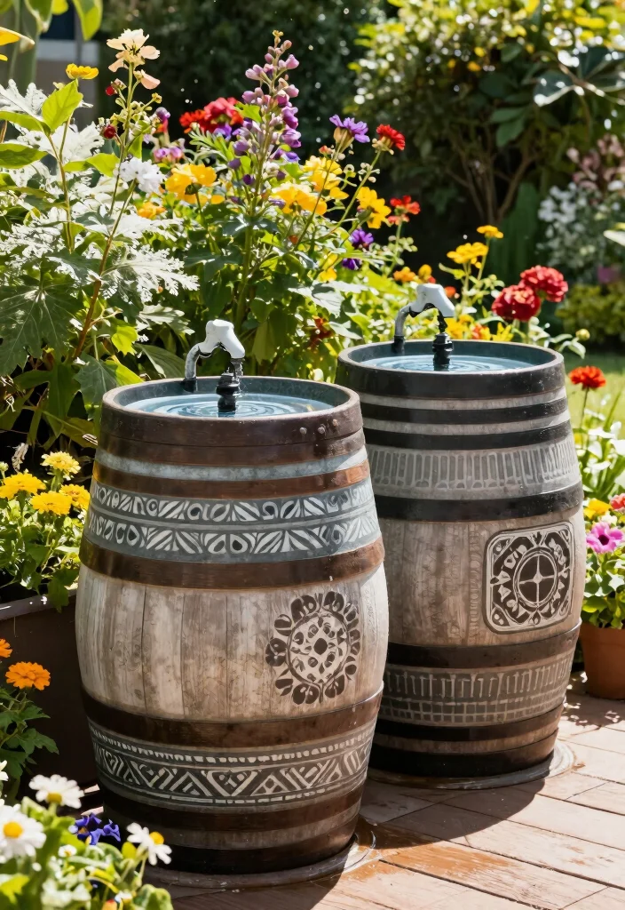 16 Deck Decorating 2026 Trending Ideas That Elevate Your Backyard Instantly - 9. Rainwater Harvesting Decor 1