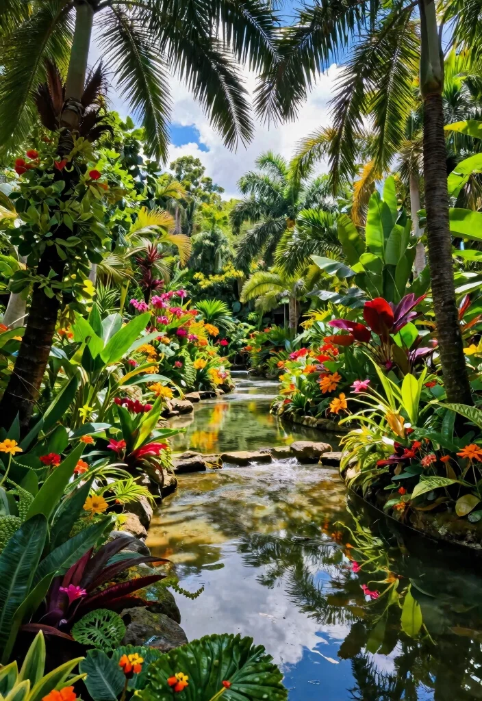 16 Outdoor Senior Picture Ideas With Gorgeous Natural Backdrops - 2. Tropical Botanical Oasis 1