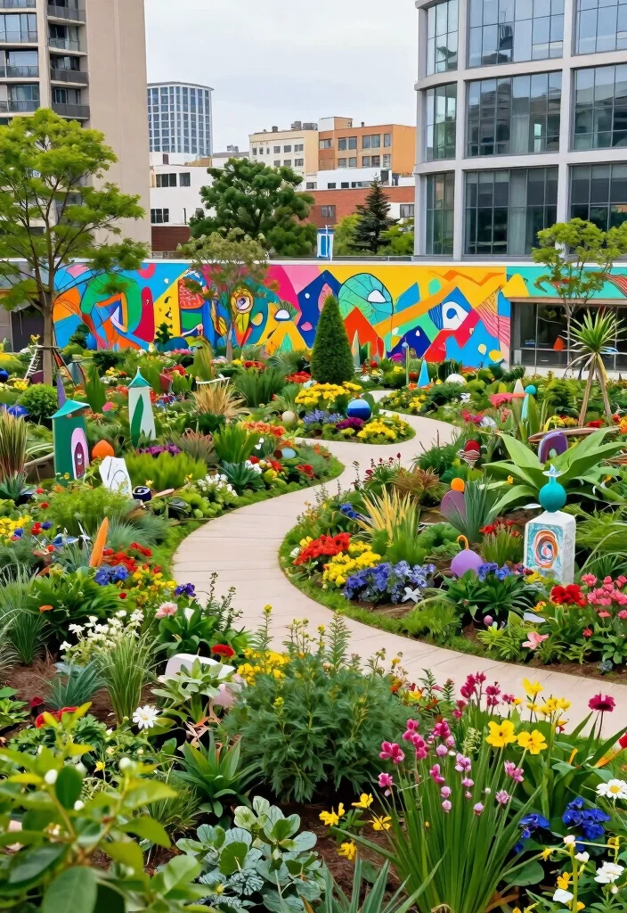 16 Outdoor Senior Picture Ideas With Gorgeous Natural Backdrops - 7. Vibrant Urban Gardens 1