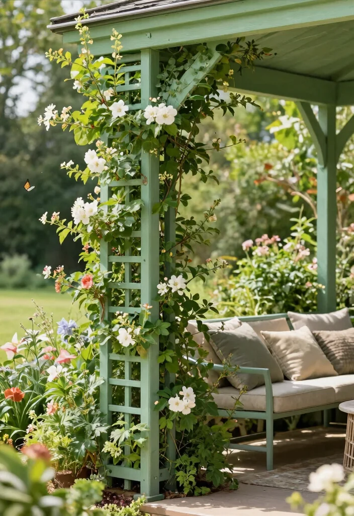 16 Porch Skirting Ideas That Hide the Base Beautifully - 10. Garden Trellis Skirting 1