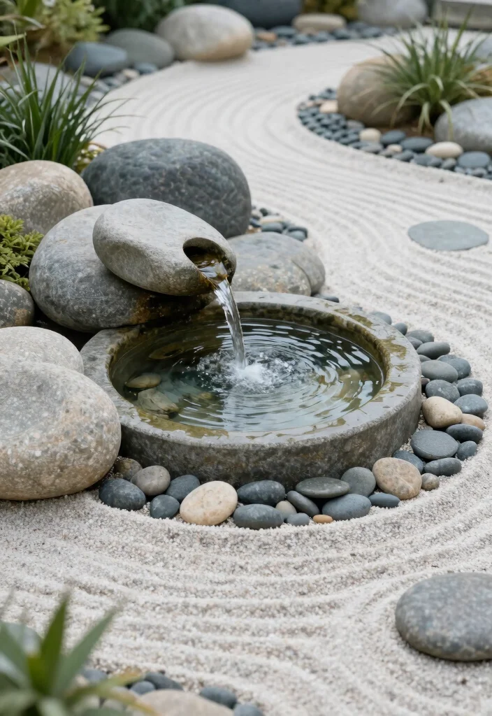 16 Water Fountain Minecraft Ideas That Look Totally Epic - 7. Zen Garden Fountain 1