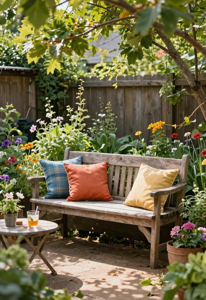 17 Backyard Landscape Ideas That Completely Transform Your Outdoor Space 52 17 Backyard Landscape Ideas That Completely Transform Your Outdoor Space - 12. Garden Benches and Relaxation Areas 1