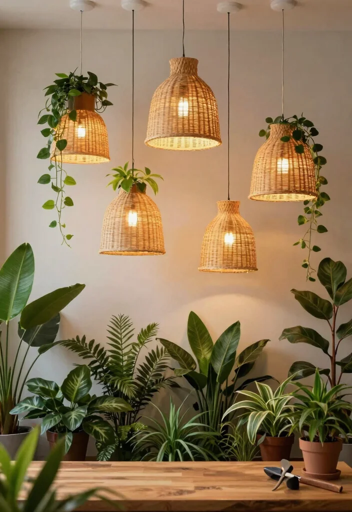 17 False Ceiling Lighting Ideas That Create a Stunning Glow Up - 1. Pendant Lights with Natural Touch 1