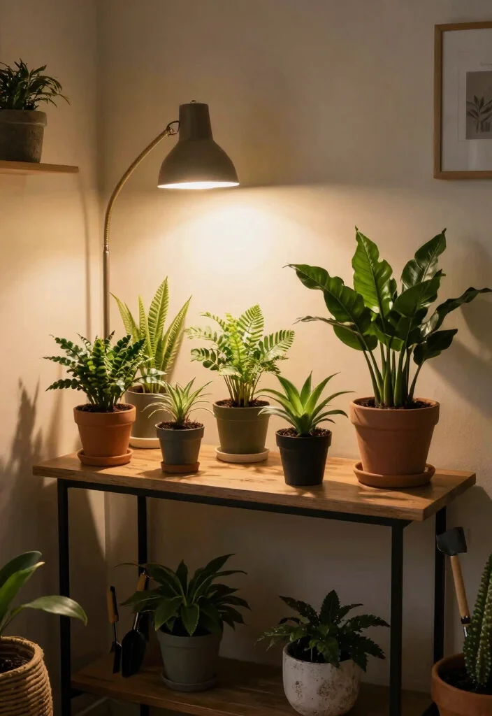 17 False Ceiling Lighting Ideas That Create a Stunning Glow Up - 15. Console Table Lighting for Cozy Nooks 1