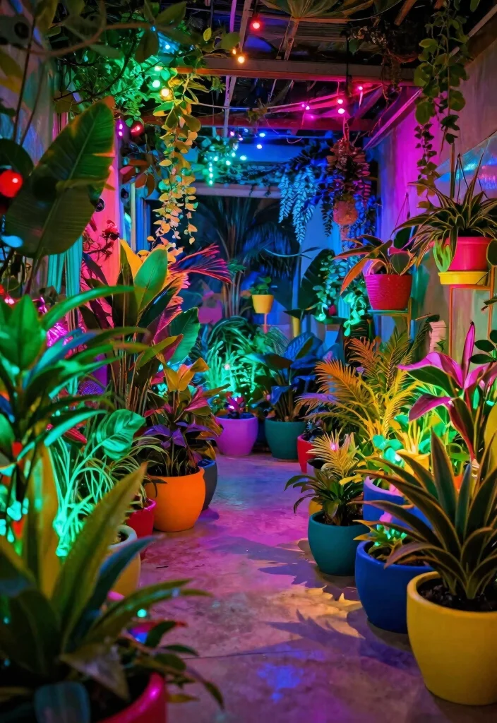 17 False Ceiling Lighting Ideas That Create a Stunning Glow Up - 8. Colorful Lights for Playful Vibes 1